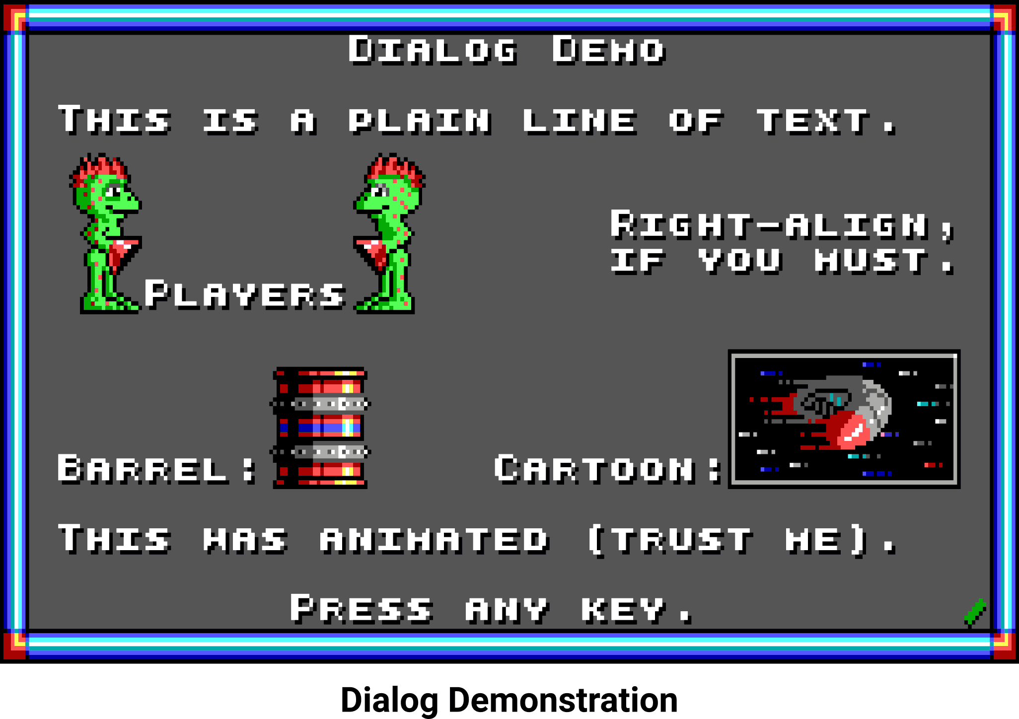 Dialog demo.